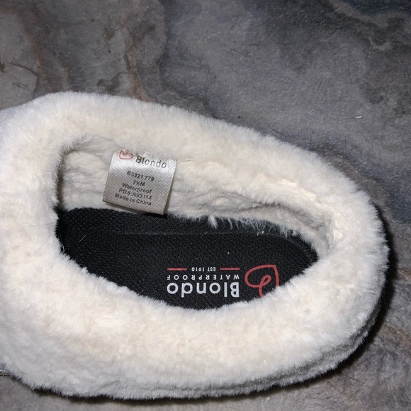 Blondo Waterproof Suede Faux Fur Shoes - Picture 3 of 5